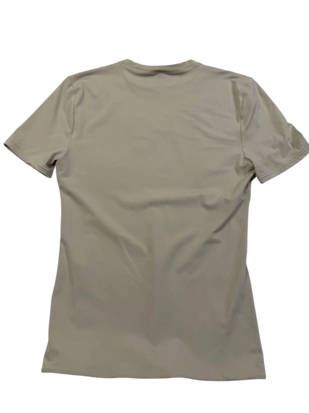 Lululemon Wundermost Nulu Hip Length Crewneck Shirt Sheer Oak Small